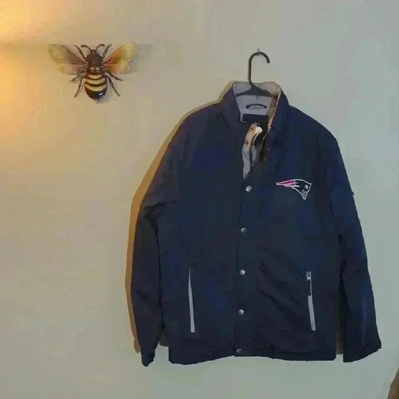 NFL Patriots Men's Jacket winter jacket, like new, size large - Picture 1 of 9